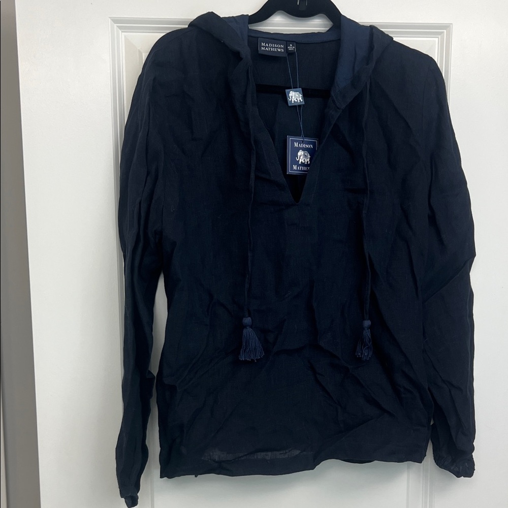 BNWT Navy Linen Tunic S